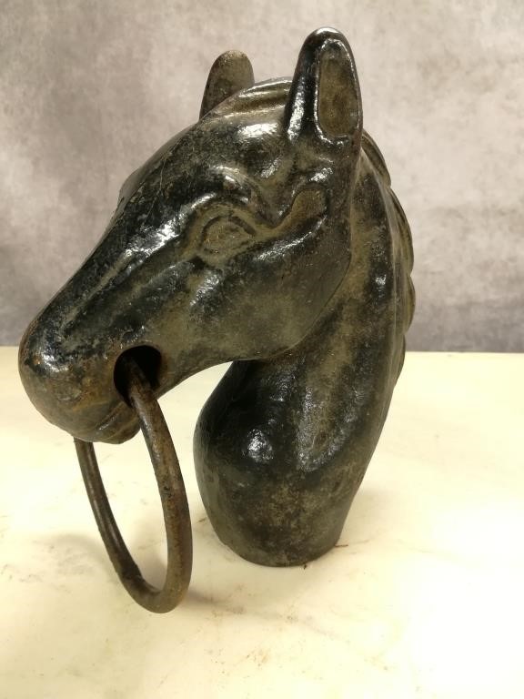 Cast Iron Horse Head Post Hitch