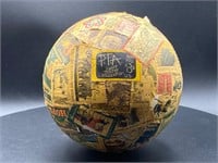 Custom Stamp Decorated Globe