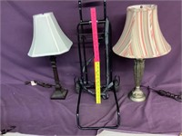 2- lamps, sm. Hand truck