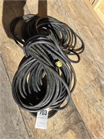 Black heavy duty extension cord