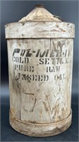 Very Early Pol-Mer Lin Seed Oil Can