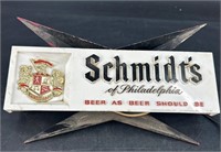 Vtg Schmidt Lighted Beer Advertising Sign