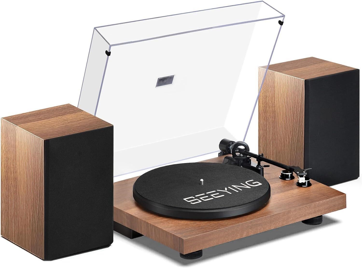 $250  Record Player Vinyl Bluetooth Turntable with