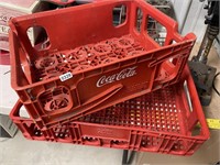 Two Plastic Coke Carriers