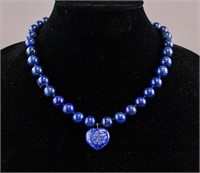 Chinese Natural Lapis Lazuli Necklace