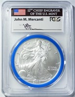 2007-W BURNISHED SILVER EAGLE PCGS SP-70