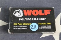 Ammo - 300 AAC Blackout - 20 Rounds
