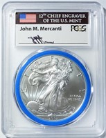 2017-W BURNISHED SILVER EAGLE PCGS SP-70