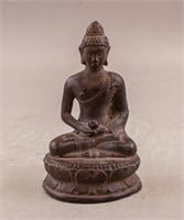 Chinese Bronze Carved Buddha Sculpture