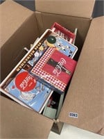 Large Box Of Misc Coca Cola Collectibles
