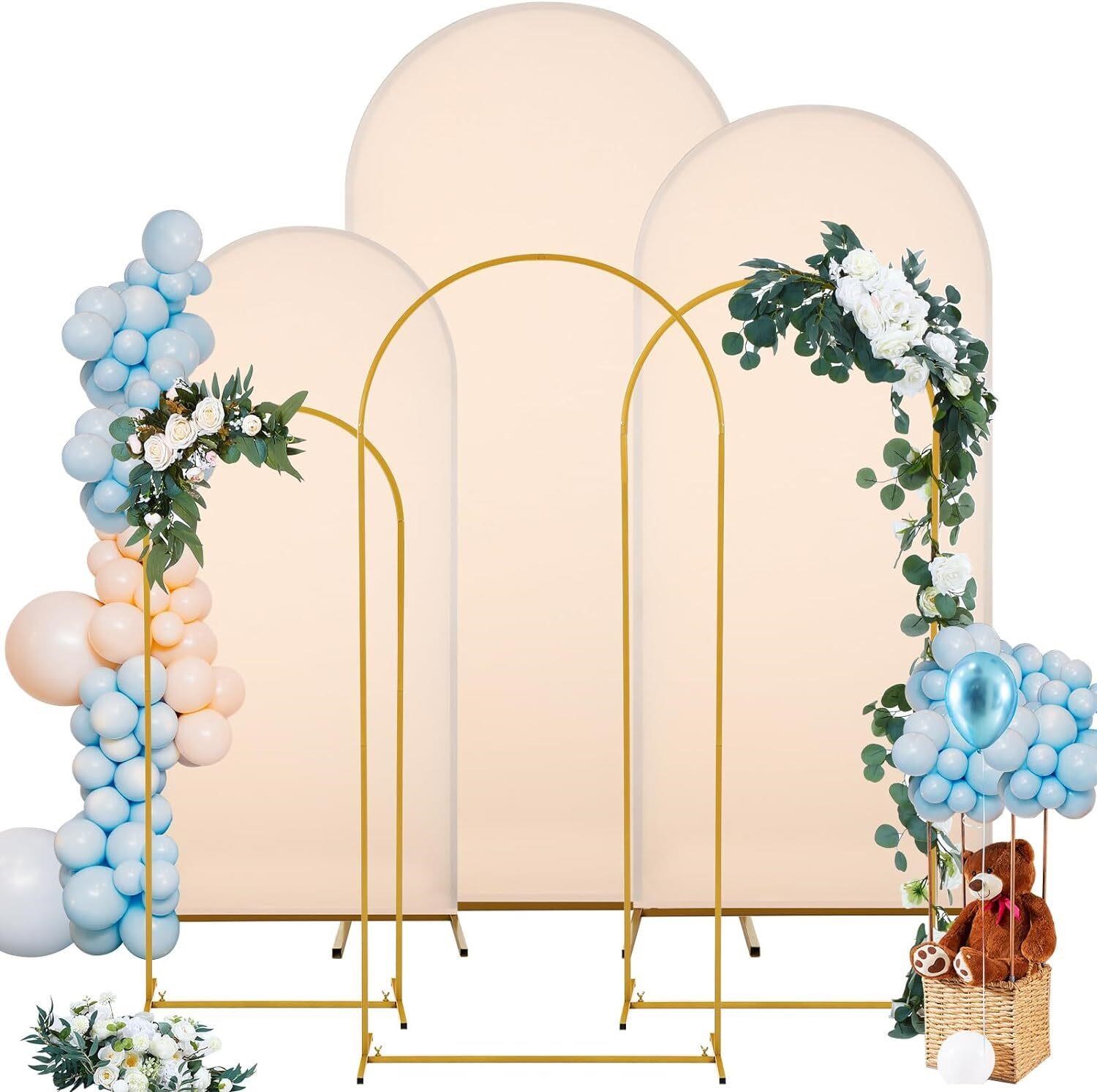 $100  Set of 6 Metal Arch Backdrop Stand and Arch