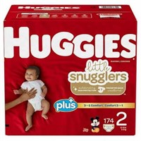 Huggies Plus Diapers Size 2  174 Count
