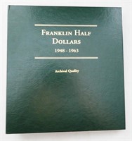 BOOK OF FRANKLIN HALF DOLLARS 1948-1963 MISSING