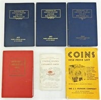 (6) VINTAGE COIN COLLECTING BOOKS