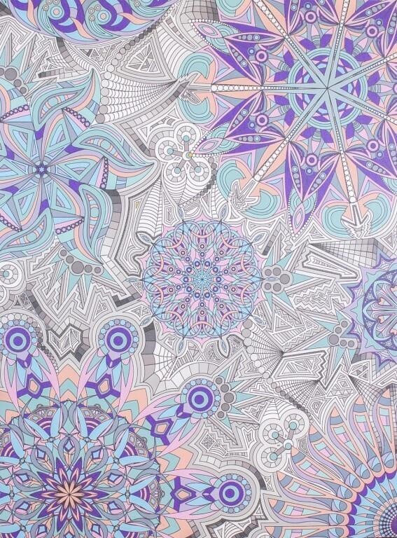 Giclee on Canvas Kaleidoscope Patterns