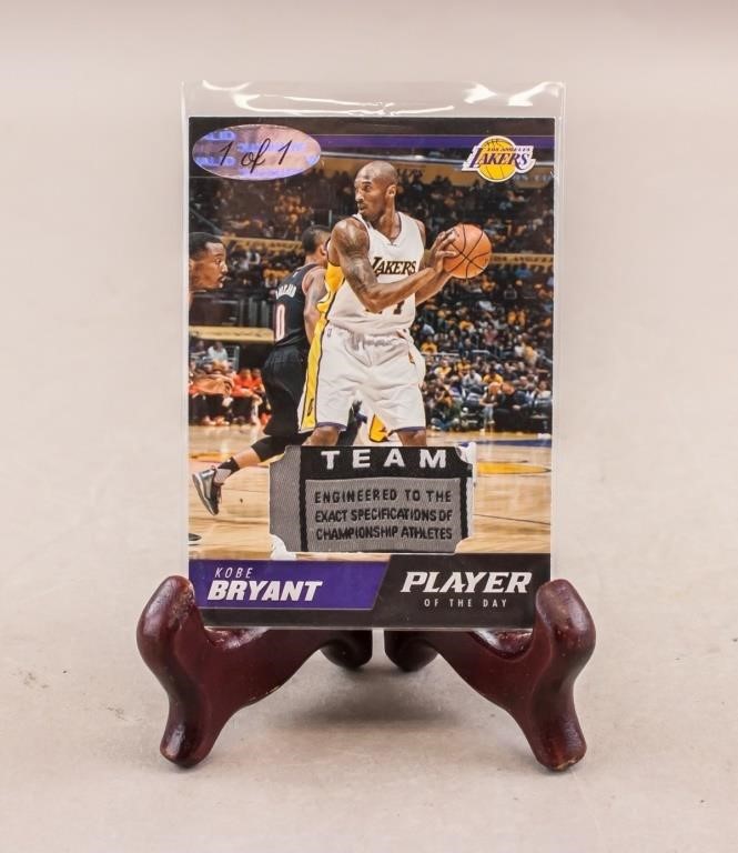 Kobe Bryant PLAYER OF THE DAY Jersey Patch Card