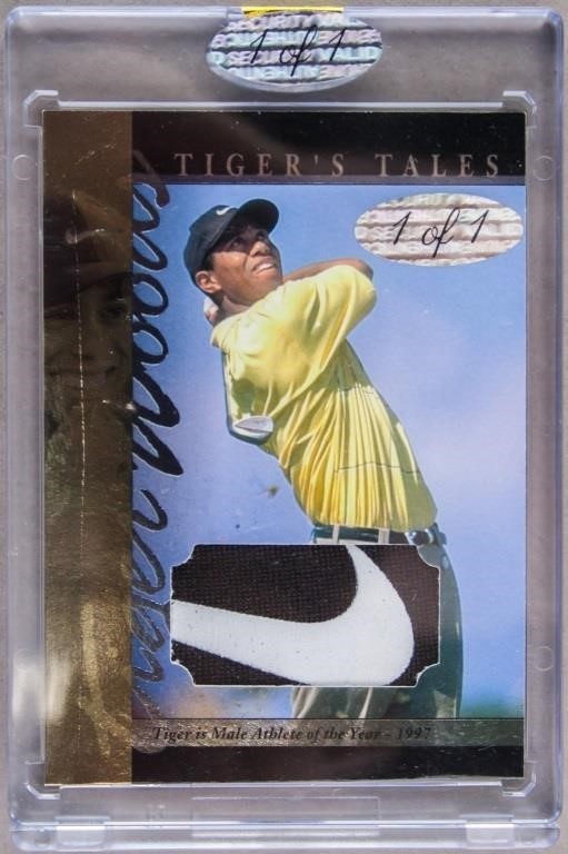 TIGER'S TALES Tiger Woods Jersey Patch Card