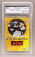 2012 Rookie Phenoms Shohei Otani High School Card