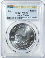 2021 SOUTH AFRICA 1 RAND PCGS MS-70