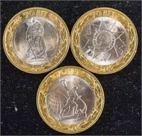 2015 Russian 10 Roubles 70th Victory Coins 3pc