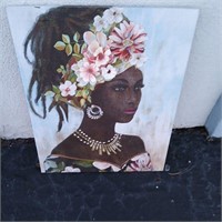 African Black Woman Graffiti Art Posters