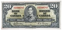 Bank of Canada 1937 $20