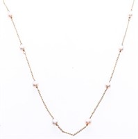 Estate 14kt Yellow Gold Culture Pearl Necklace