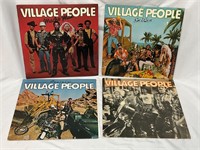 Lot of 4 Village People LP's Record Albums