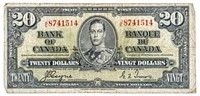 Bank of Canada 1937 $20.00