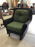 Outdoor PVC Wicker Rocker Rocking Chair with