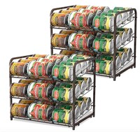 Can Organizer for Pantry Stackable 2 Pack,
