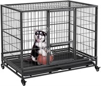 Yaheetech Dog Crate Heavy Duty Metal Dog Cage