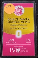 BENCHMARK 1/4 GRAIN GOLD