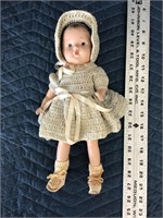 Antique Doll with Homemade Clothes