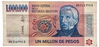Republica Argentina UN Millon De Pesos
