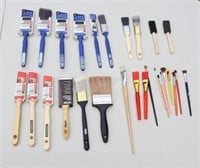Large Assortment of Paint Brushes