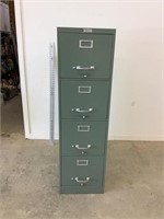 Retro Steelmaster File Cabinet with 4 Drawers 15W