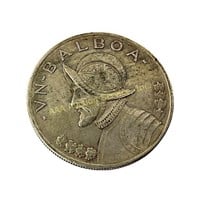 1934 Panama 1 Balboa silver coin 0.900 26.73