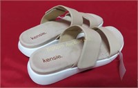 Kensie Double Band Sandals Womens size 10 Nude