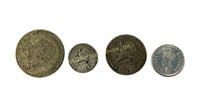 (4) silver foreign coins - 1921 Great Britain 1