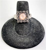 Vintage MOP/Marcasite Ring 5 Grams Size 6.5