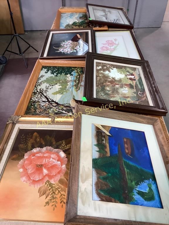 Assorted paintings, pictures