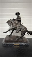 "THE COWBOY" RE-CAST BRONZE BY FREDRIC