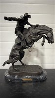 "THE BRONCO BUSTER" RE-CAST BRONZE BY FREDRIC
