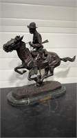 "THE TROOPER OF THE PLAINS" RE-CAST BRONZE BY