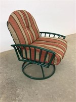 Outdoor Rocking Chair on Swivel Base with Thick