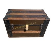 Yale Chest Trunk Box, black and brown metal