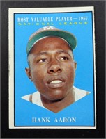 1961 TOPPS #484 HANK AARON MVP