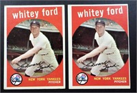 (2) 1959 TOPPS #430 WHITEY FORD