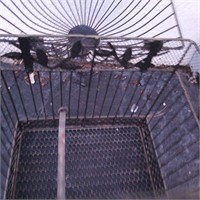 Painted Bird Iron Bird Cage